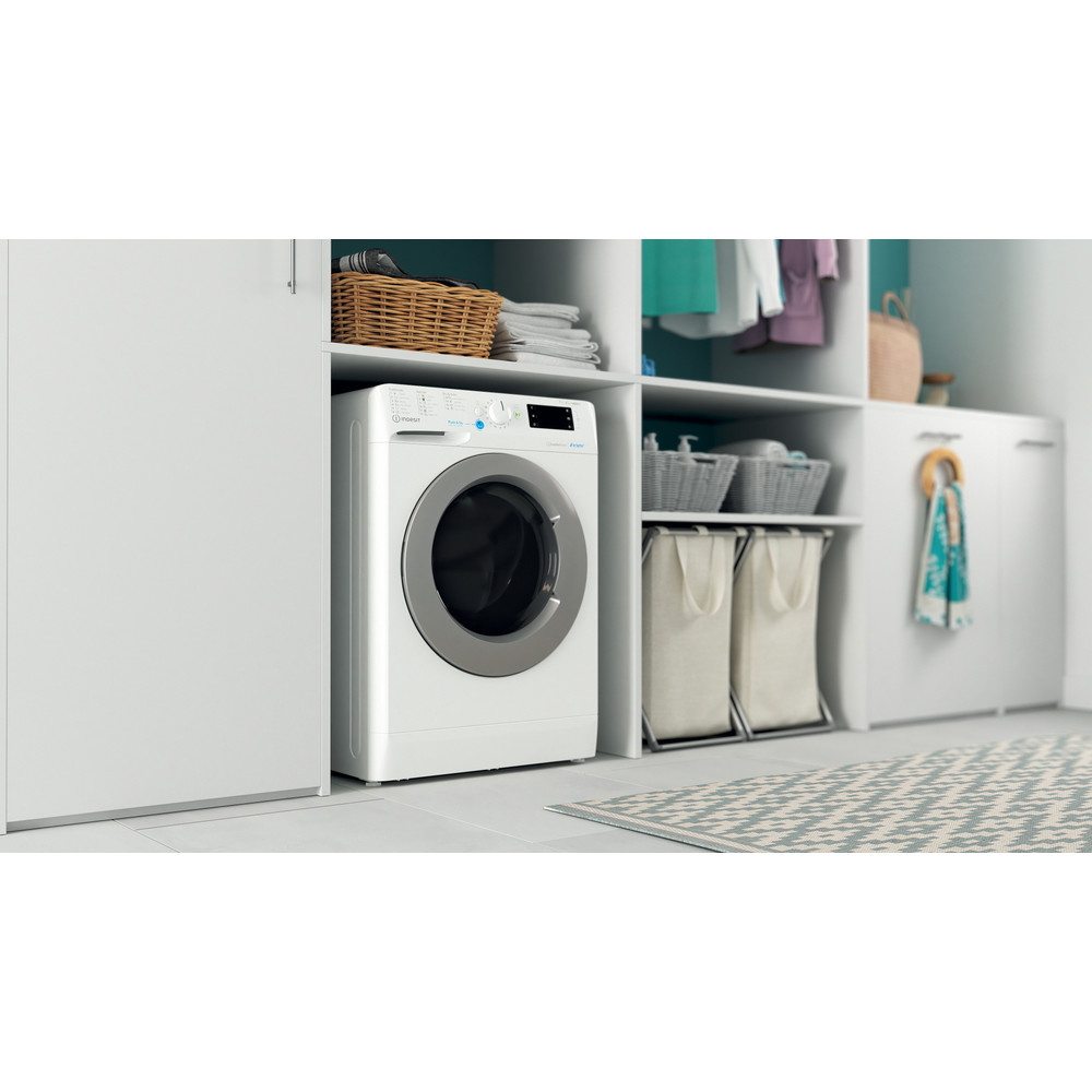 Indesit Perilica i sušilica Samostojeći BDE 761483X WS EE N Bijela Prednje punjenje Lifestyle perspective