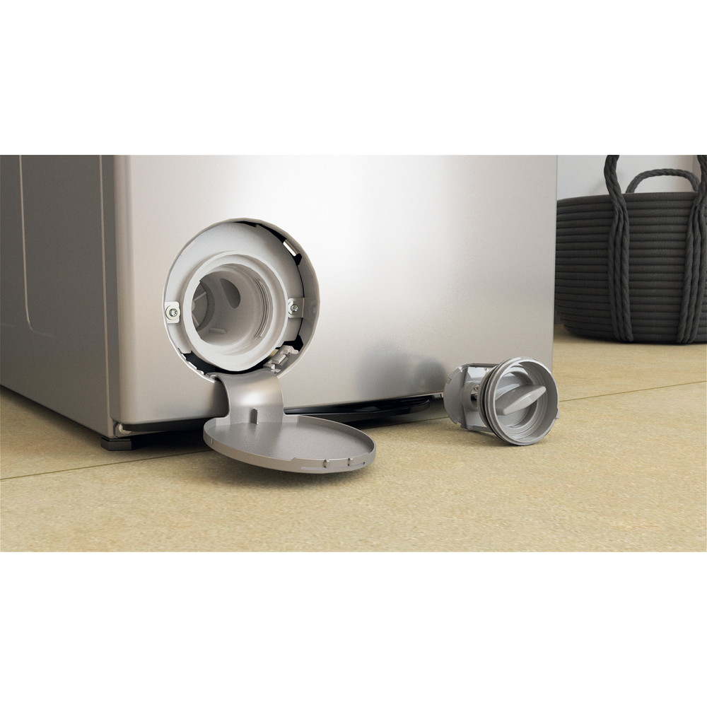 Whirlpool Tvättmaskin Fristående TDLRS 7232BS EU Silver Top loader D Filter