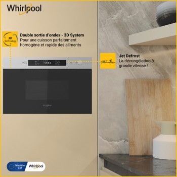 Whirlpool Мікрохвильова піч Вбудований (-а) MBNA900X Нержавіюча сталь Електронне 22 Мікрохвильова піч 750 Lifestyle detail