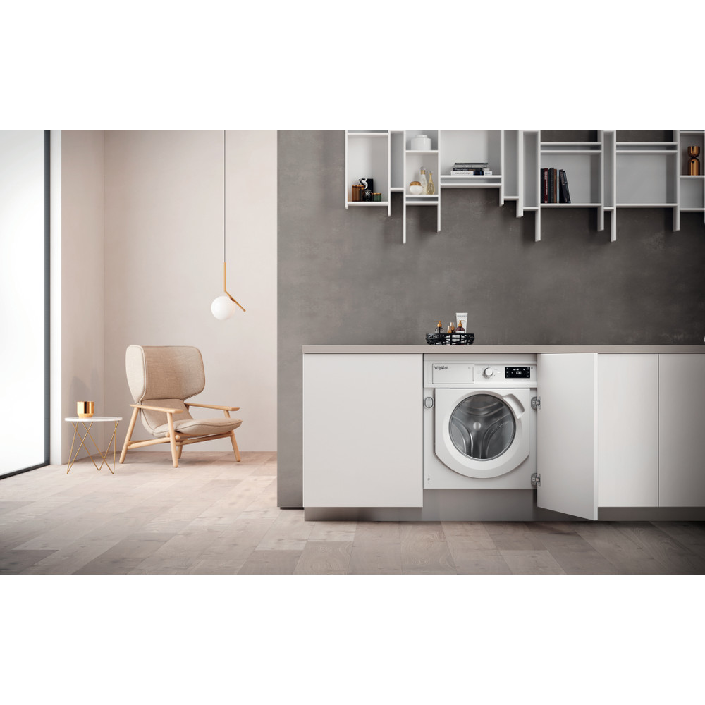 Whirlpool Pračka Vestavné BI WMWG 91484E EU Bílá Předem plněná C Lifestyle frontal