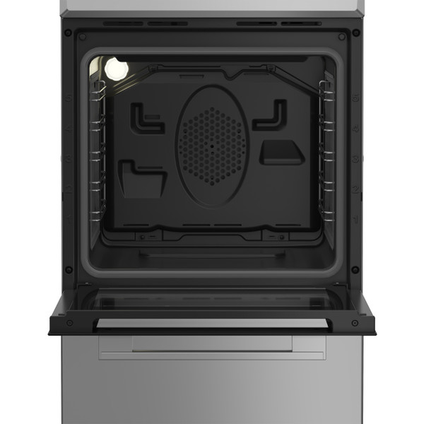 Indesit Standherd I5V5LCS Silber Elektrisch Frontal open
