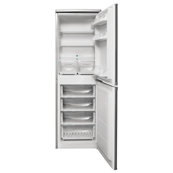 Indesit Kombinacija hladnjaka/zamrzivača Samostojeći CAA 55 NX 1 Inox 2 doors Frontal open