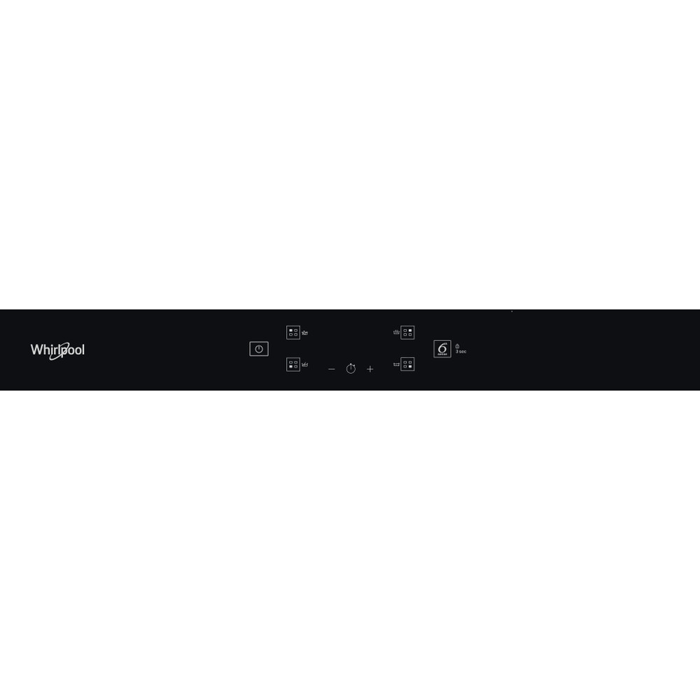 Whirlpool Plită WS Q2160 NE Negru Induction vitroceramic Control panel