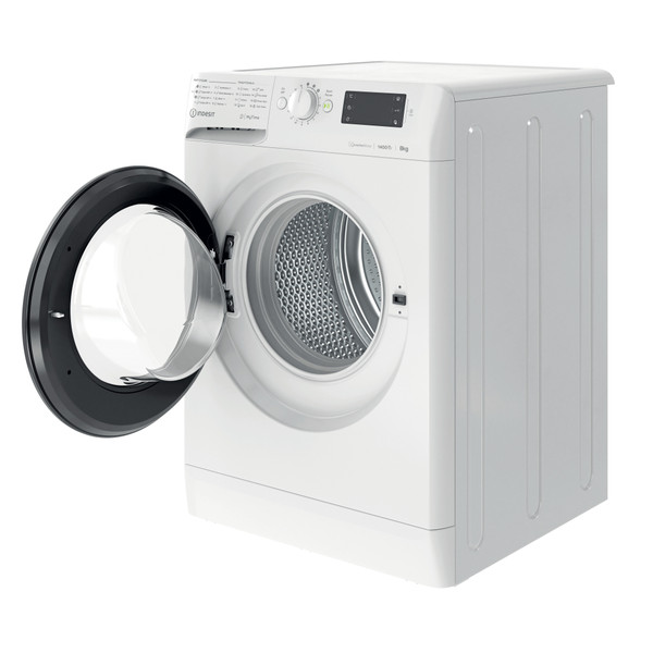 Indesit Pesumasin Eraldiseisev MTWE 81495 WK EE Valge Eestlaetav B Perspective open