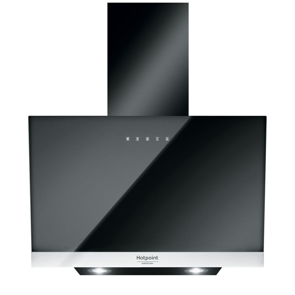 Hotpoint_Ariston Campana Incorporado HHVP 8.7F LT K Negro Wall-mounted Electrónico Frontal