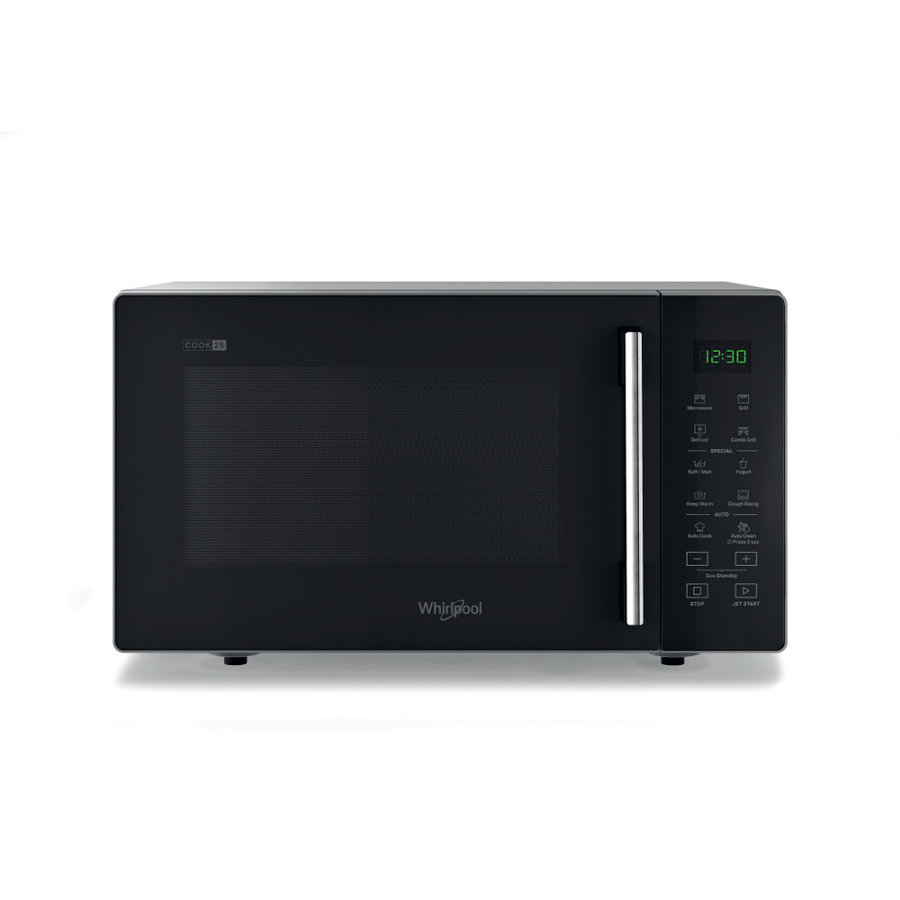 Whirlpool Microondas Libre instalación MWP 253 SB Negro plata Electrónico 25 MW + Función Grill 900 Frontal