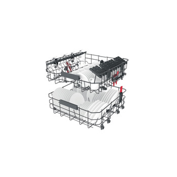 Whirlpool Lavavajillas Encastre WIC 3C34 PFE S Full-integrated D Technical Translucent