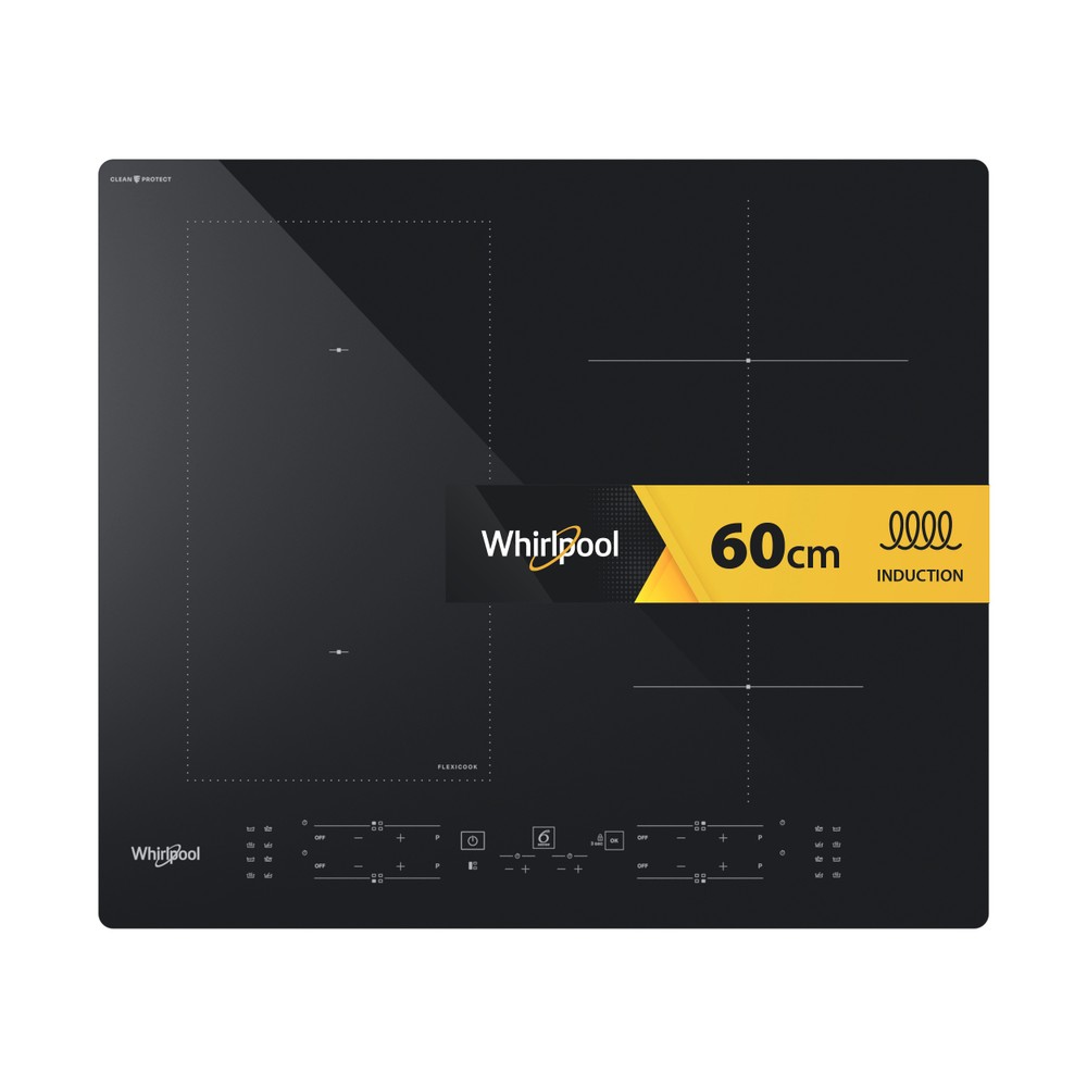 Whirlpool Hob WL B4060 CPNE Black Induction vitroceramic Frontal