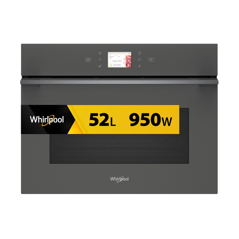 Whirlpool Mikrovlnná trouba Vestavné WCW11O7FHTSSM Stardust grey matte Elektronické 53 Mikrovlny kombi 950 Frontal