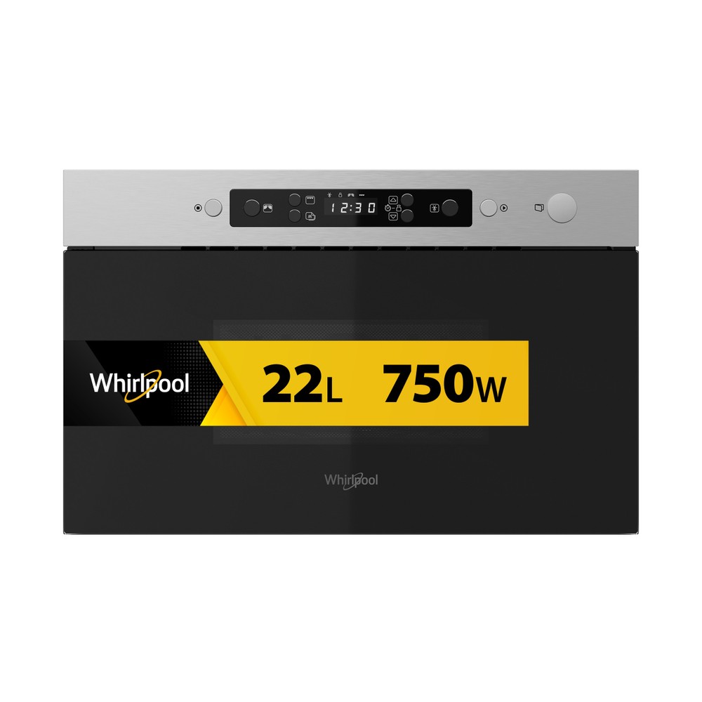 Whirlpool Mikrovlnná trouba Vestavné MBNA920X Nerez Elektronické 22 Mikrovlny + Gril 750 Frontal