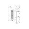 Indesit Fridge-Freezer Combination Built-in E IB 150502 D UK White 2 doors Technical drawing