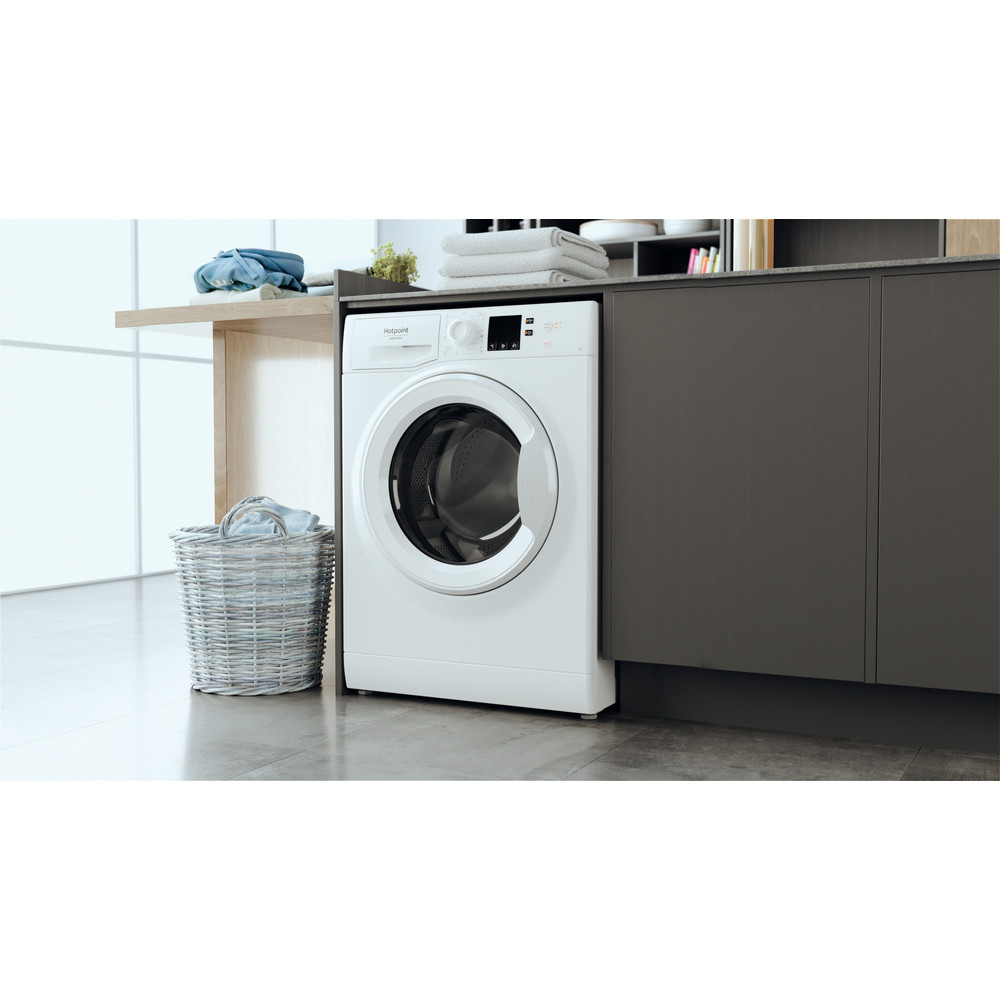 Hotpoint_Ariston Pralka Wolnostojący NS702U W EU N Biały Ładowany od frontu E Lifestyle perspective