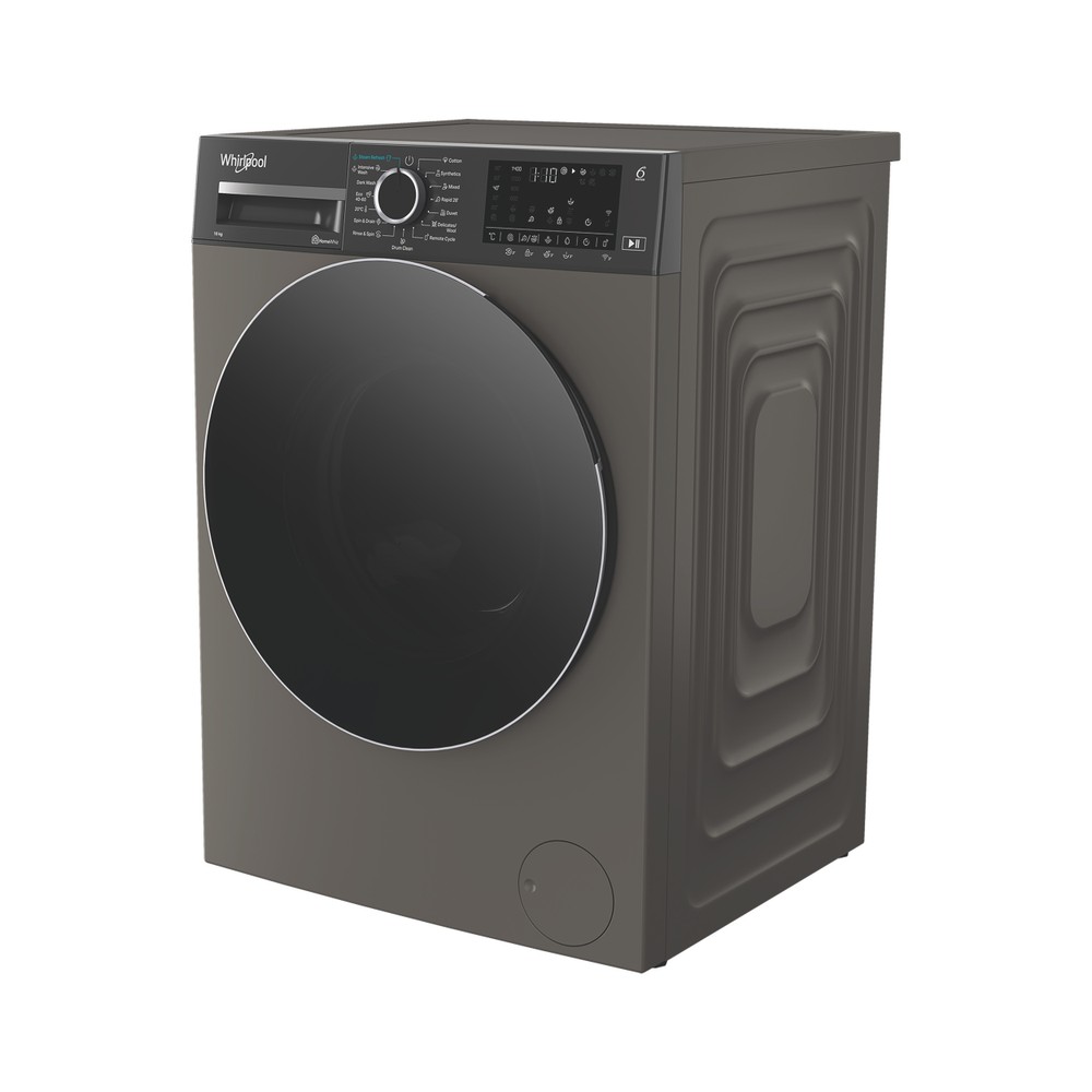 Whirlpool Maşină de spălat rufe Independent WAM 09GBC EE Manhattan Grey Încărcare frontală A Perspective