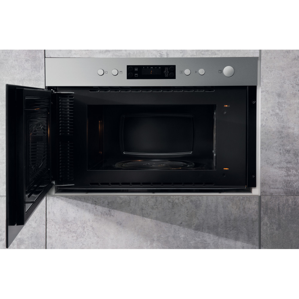 Hotpoint Microwave Built-in MN 314 IX H Stainless Steel Electronic 22 MW+Grill function 750 Lifestyle frontal open
