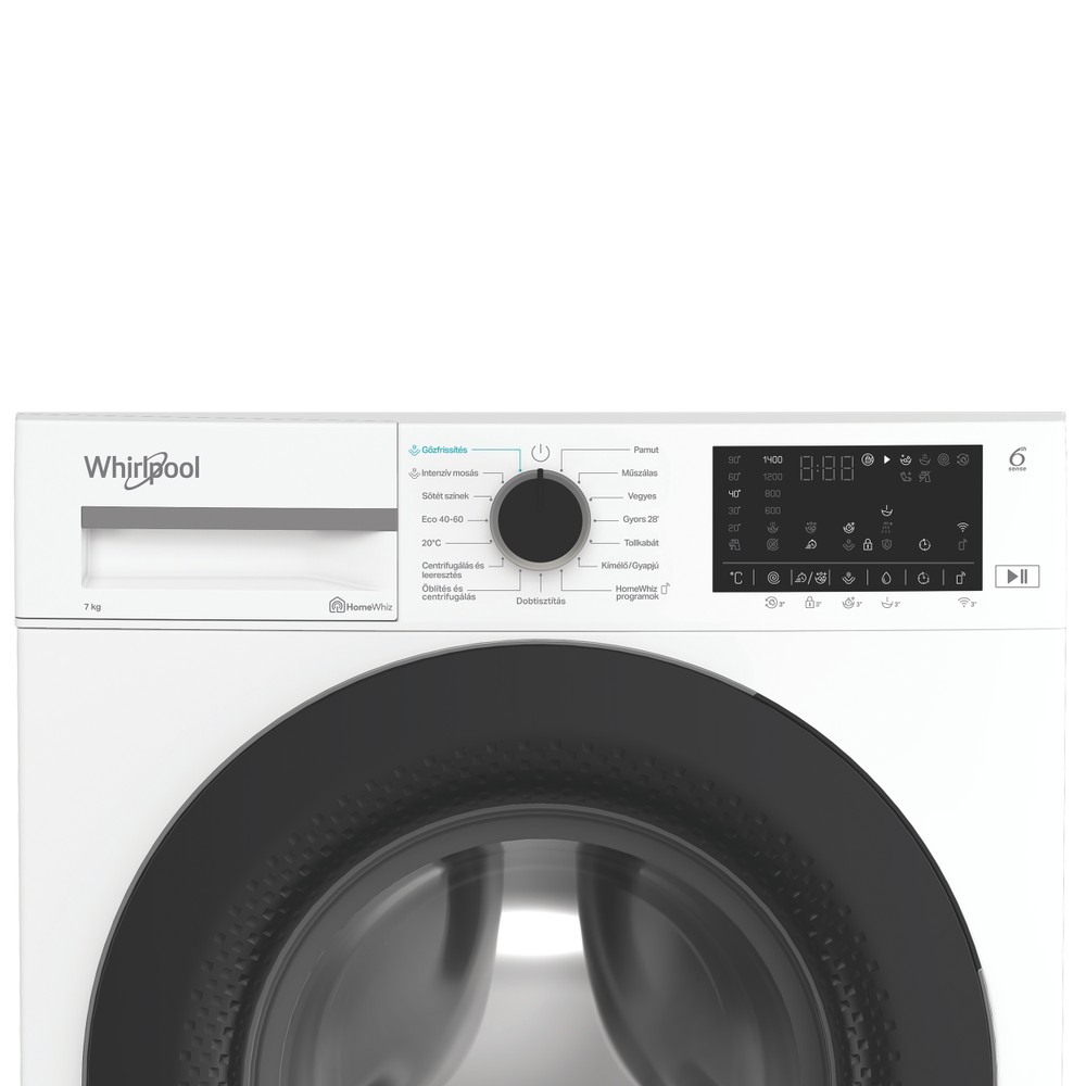 Whirlpool Mosógép Szabadonálló WAM 764WB HU Fehér Elöltöltős A Control panel