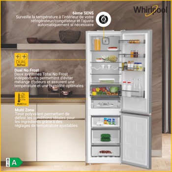 Whirlpool Kombinirani hladnjak Samostojeći WHK 25404 XP8E New Silver – ARC 1035 2 doors Lifestyle detail