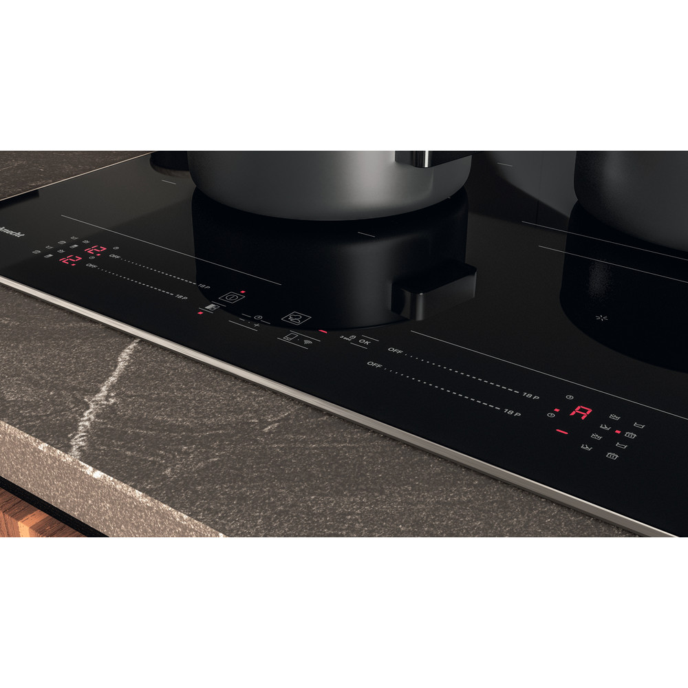 Bauknecht Kogeplade BS 5860F CPAL Black Induction vitroceramic Control panel
