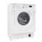 Indesit Washing machine Built-in BI WMIL 71252 UK N White Front loader E Perspective