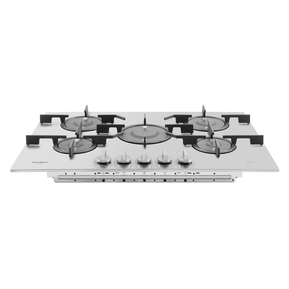 Whirlpool Hob PMW 75D2/IXL Inox Ixelium Gas Frontal top down