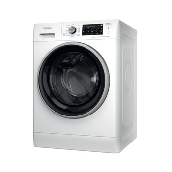 Whirlpool Washing machine Freestanding FFD 8469 BSV UK White Front loader A Perspective