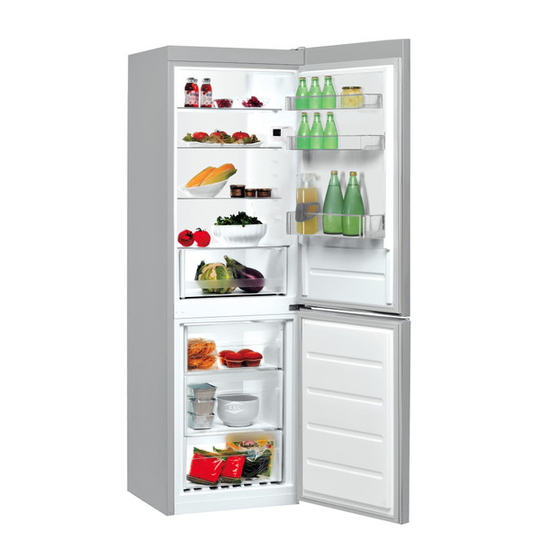 Indesit Külmik-sügavkülmik Eraldiseisev LI7 S2E S Hõbe 2 doors Perspective open