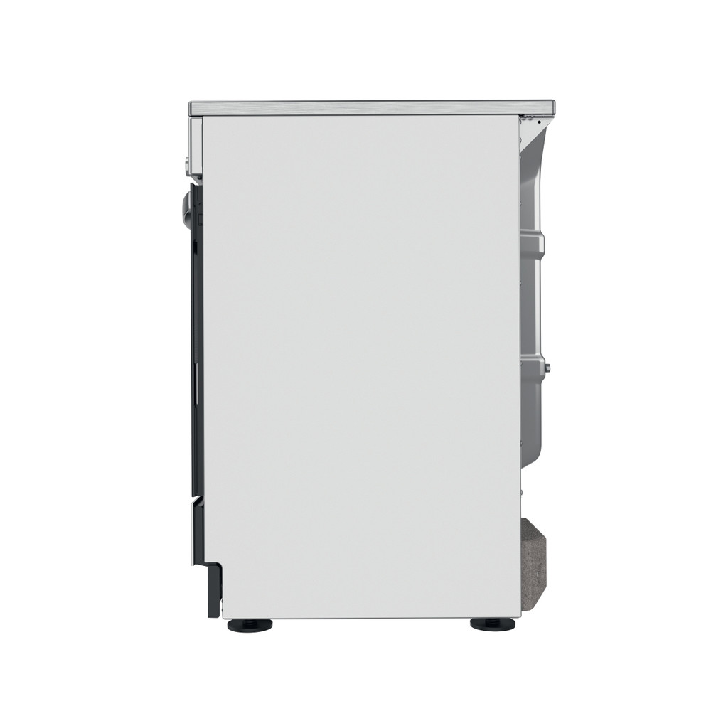 Indesit Cuisinière IS67IQ8CCX/FR Inox Electrique Back / Lateral