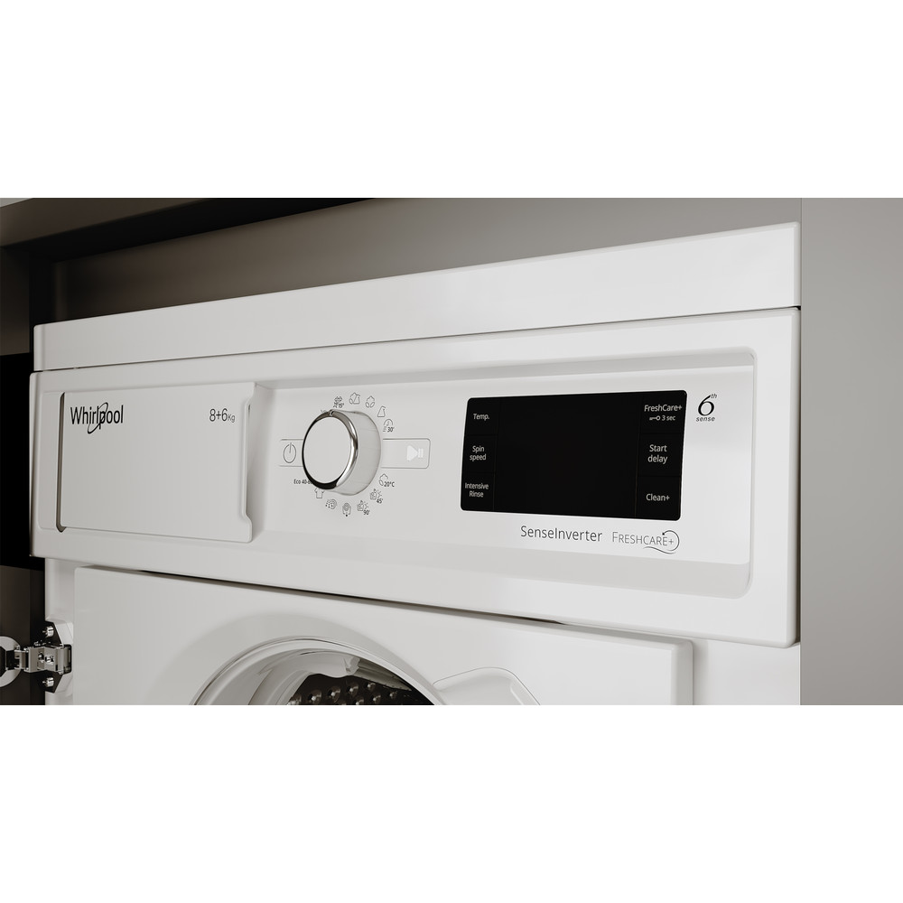 Whirlpool Pračka se sušičkou Vestavné BI WDWG 861485 EU Bílá Předem plněná Lifestyle control panel