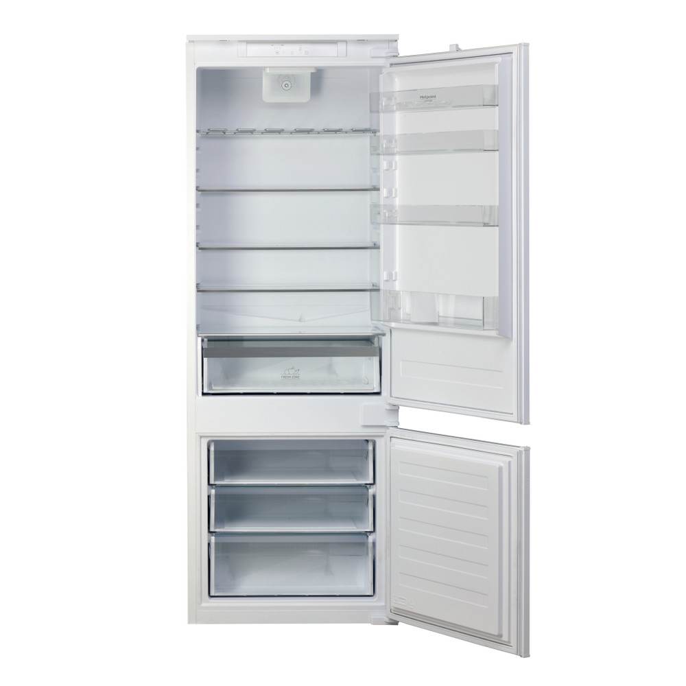 Hotpoint_Ariston Chłodziarka/zamrażarka Zabudowa BCB 4010 E O31 Biały Dwudrzwiow(y)a Frontal open