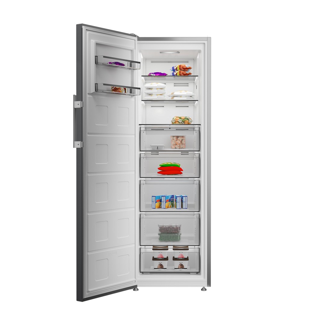 Whirlpool Vriezer Vrijstaand WHMFF 6312 XP5E New Silver – ARC 1035 Lifestyle frontal open