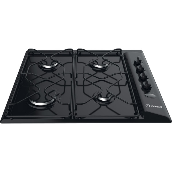 Indesit HOB PAA 642 /I(BK) Black GAS Frontal top down