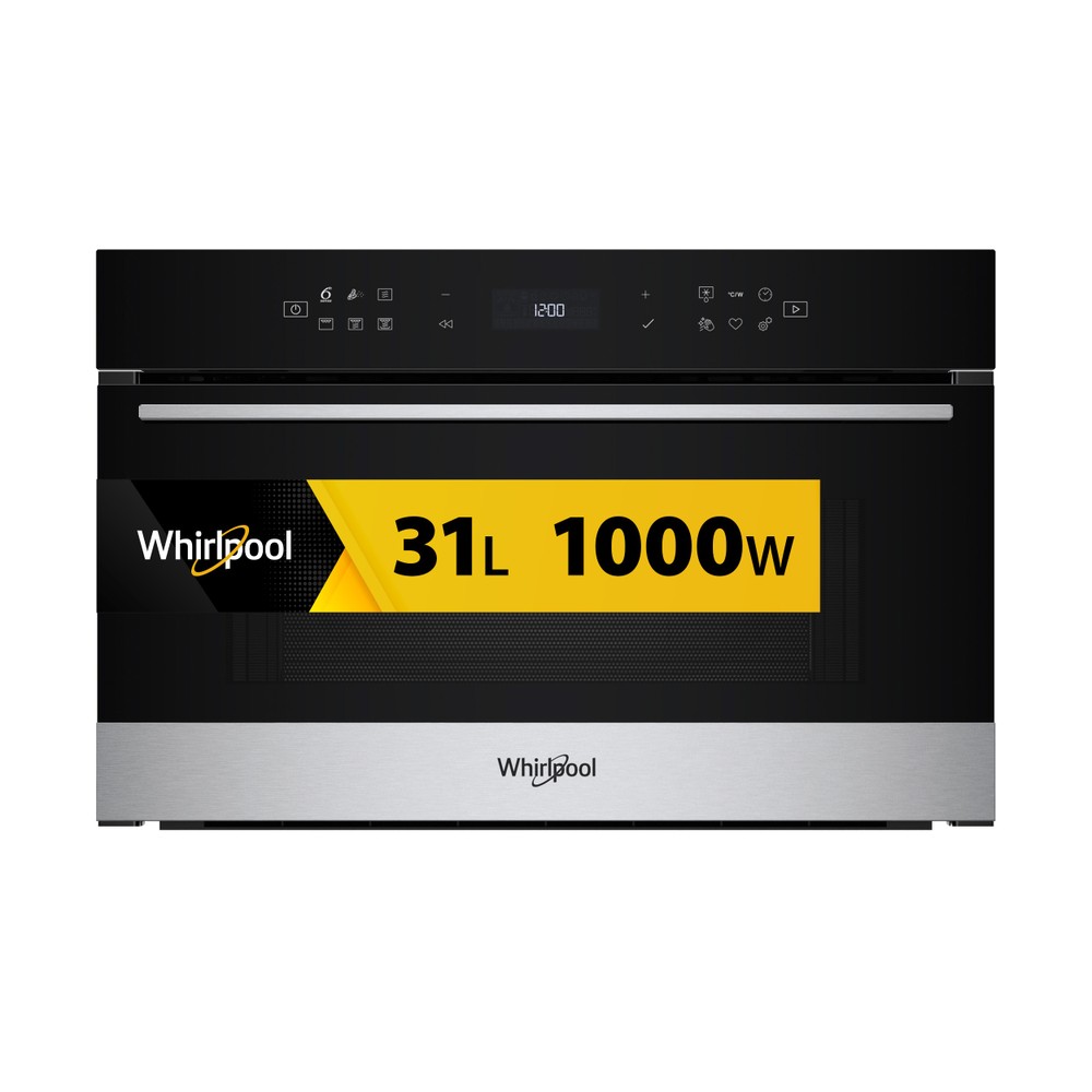 Whirlpool Mikrovlnná rúra Vstavané WMD7O4TX Nerez Elektronické 31 Mikrovlny + Gril 1000 Frontal