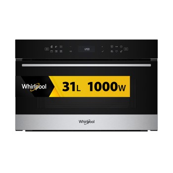 Whirlpool Mikrohullámú sütő Beépíthető WMD7O4TX Rozsdamentes acél Elektromos 31 Mikrohullám+Grill funkció 1000 Frontal