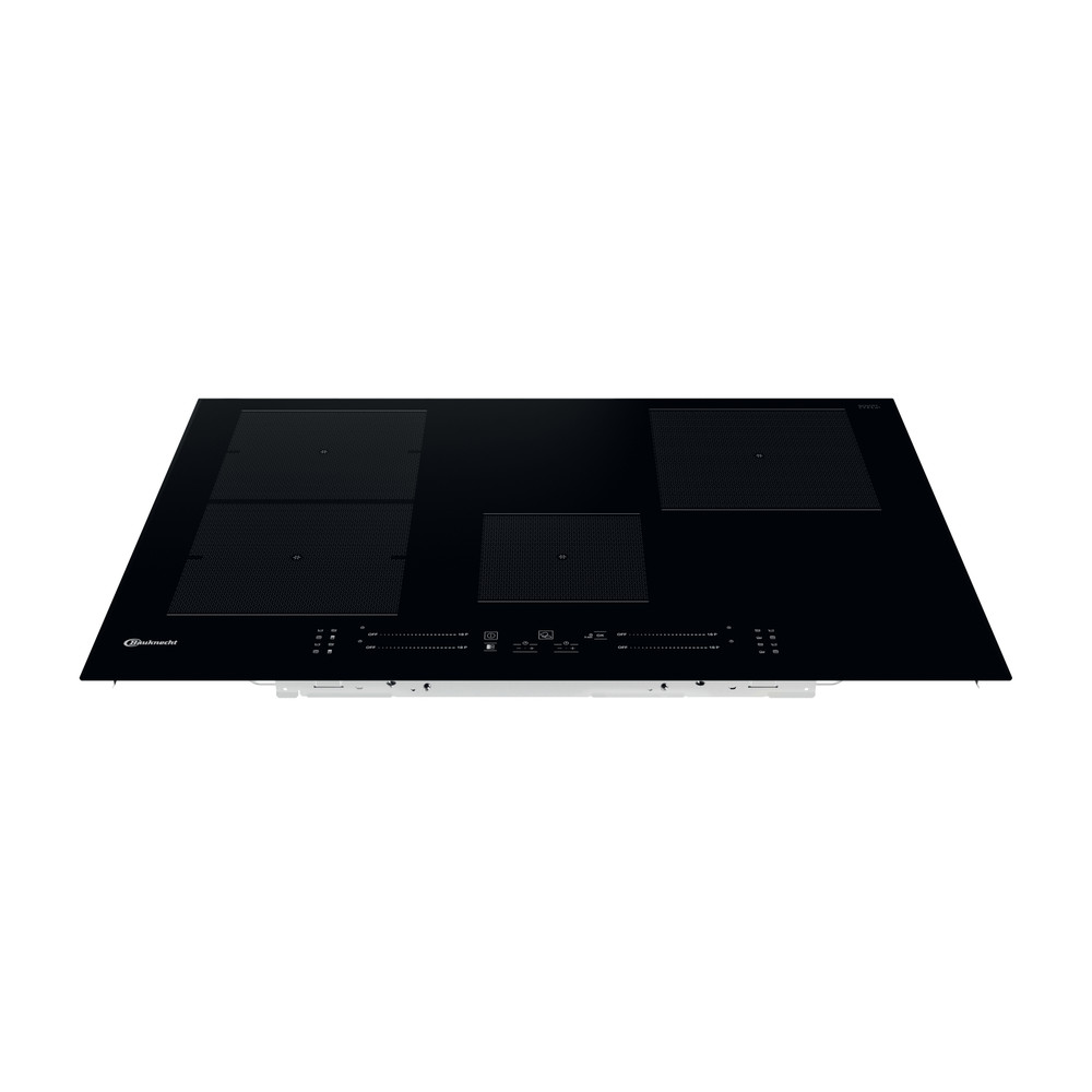 Bauknecht Kogeplade BS 7677F BA Black Induction vitroceramic Frontal top down
