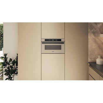 Whirlpool Mikrovlnná trouba Vestavné WMD44ME Urban beige Elektronické 31 Mikrovlny + Gril 1000 Lifestyle frontal