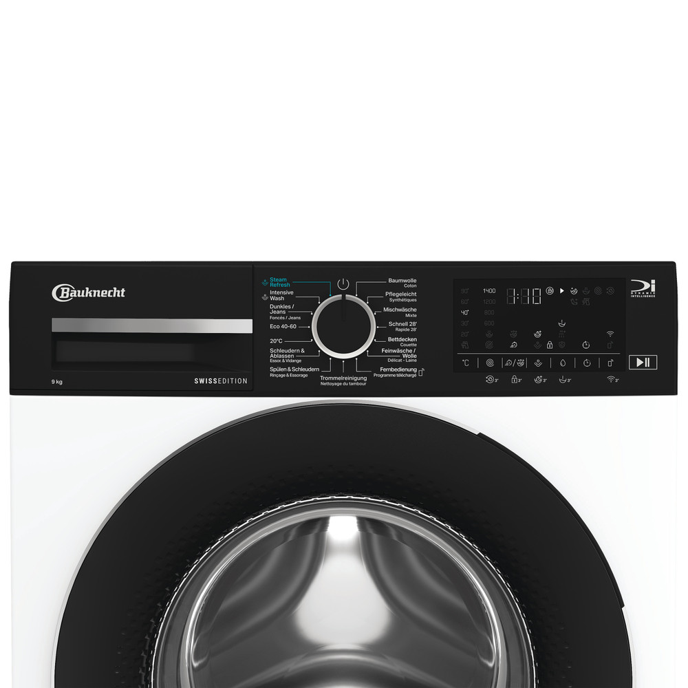 Bauknecht Waschmaschine Standgerät BKWM6109 Weiss Frontlader A Control panel