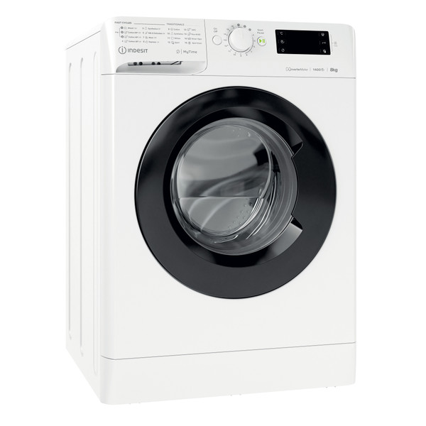 Indesit Pesumasin Eraldiseisev MTWE 81495 WK EE Valge Eestlaetav B Perspective