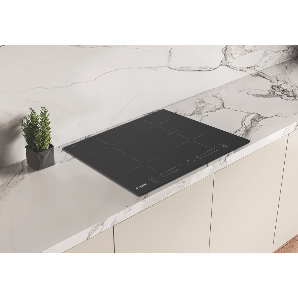 Whirlpool Table de cuisson WB S2560 NE BM Noir Induction vitroceramic Lifestyle perspective