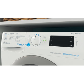 Indesit Перална машина Свободностоящи BWE 81496X WSV EE Бял Предно зареждане A Lifestyle control panel