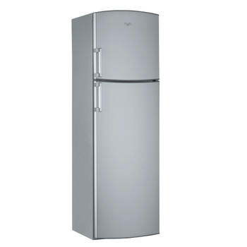 Whirlpool Combiné réfrigérateur congélateur Pose-libre WTE3322 A+NF TS Techno steel 2 portes Perspective