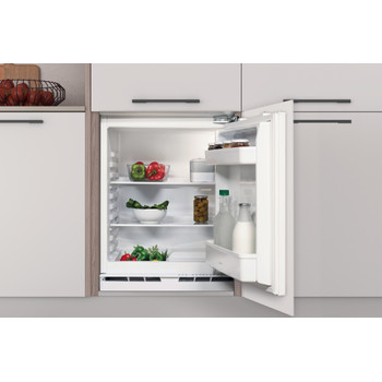 Indesit Refrigerador Encastre INBUL021 Acero Lifestyle frontal open
