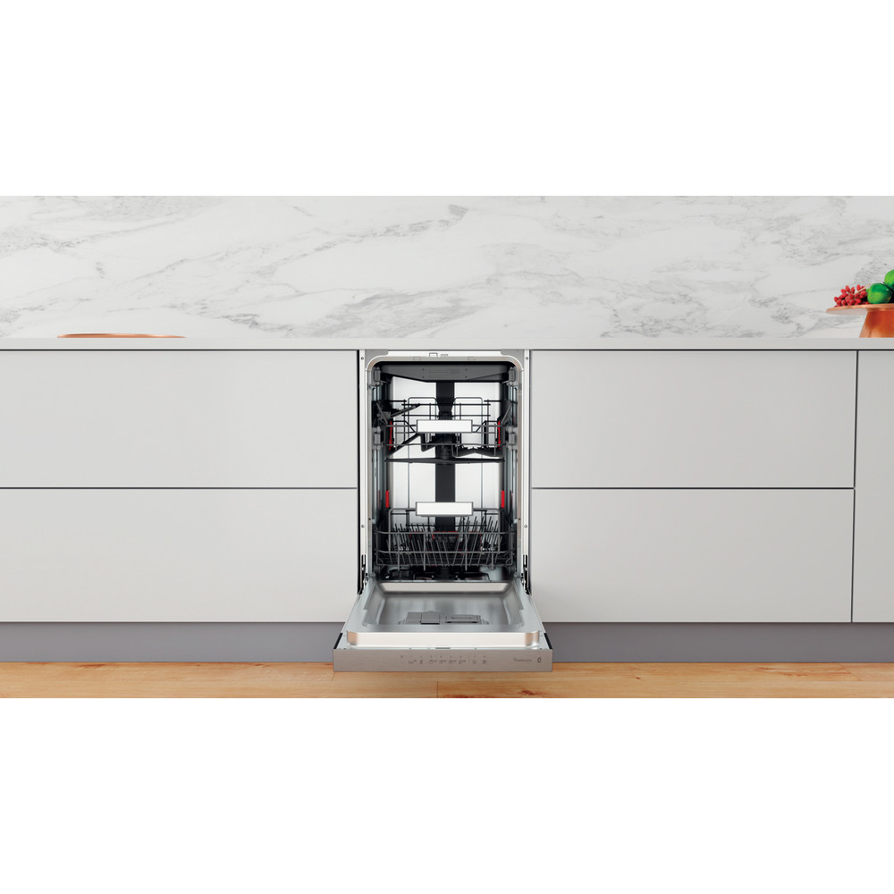 Whirlpool Myčka nádobí Vestavné WSBO 3O34 PF X Half-integrated D Lifestyle frontal open