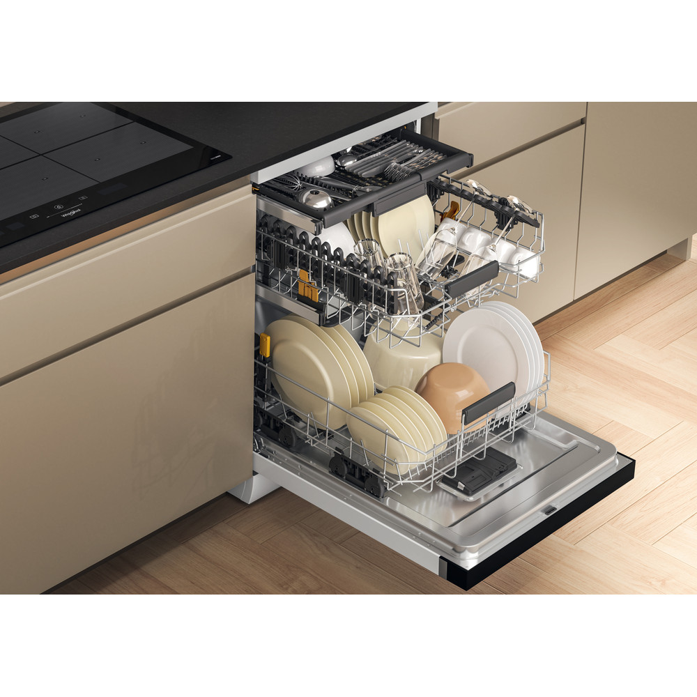Whirlpool Myčka nádobí Volně stojící W7F HS31 Volně stojící D Lifestyle perspective open