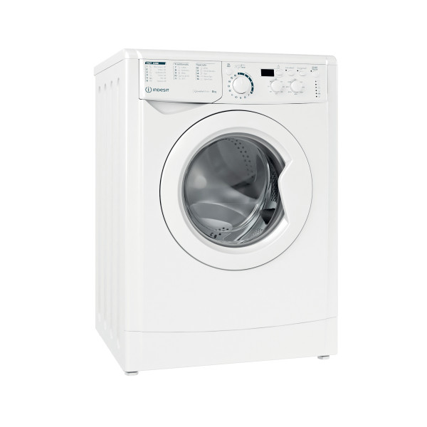 Indesit Washing machine Free-standing EWD 81483 W UK N White Front loader D Perspective