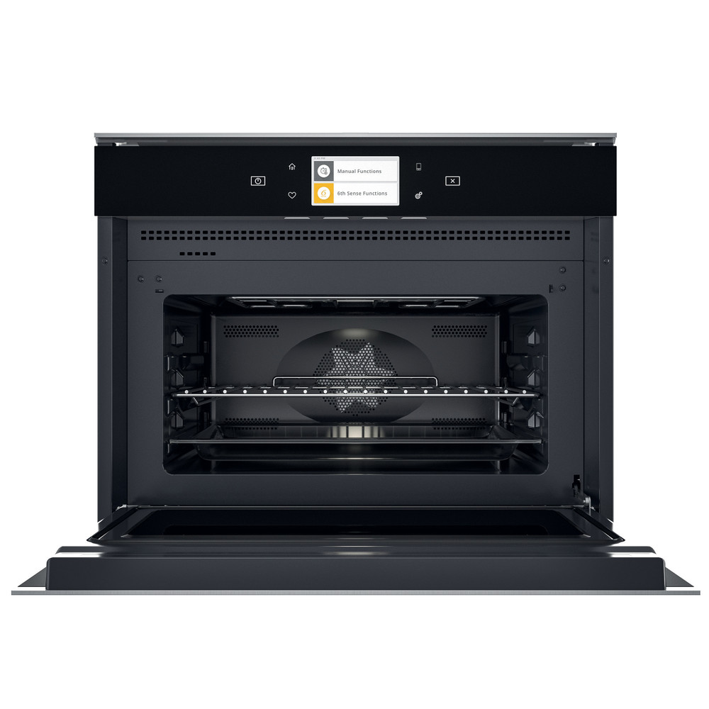 Whirlpool Mikrohullámú sütő Beépíthető W11I ME150 Sötét szürke Elektromos 40 Mikrohullám-Kombi 850 Frontal open