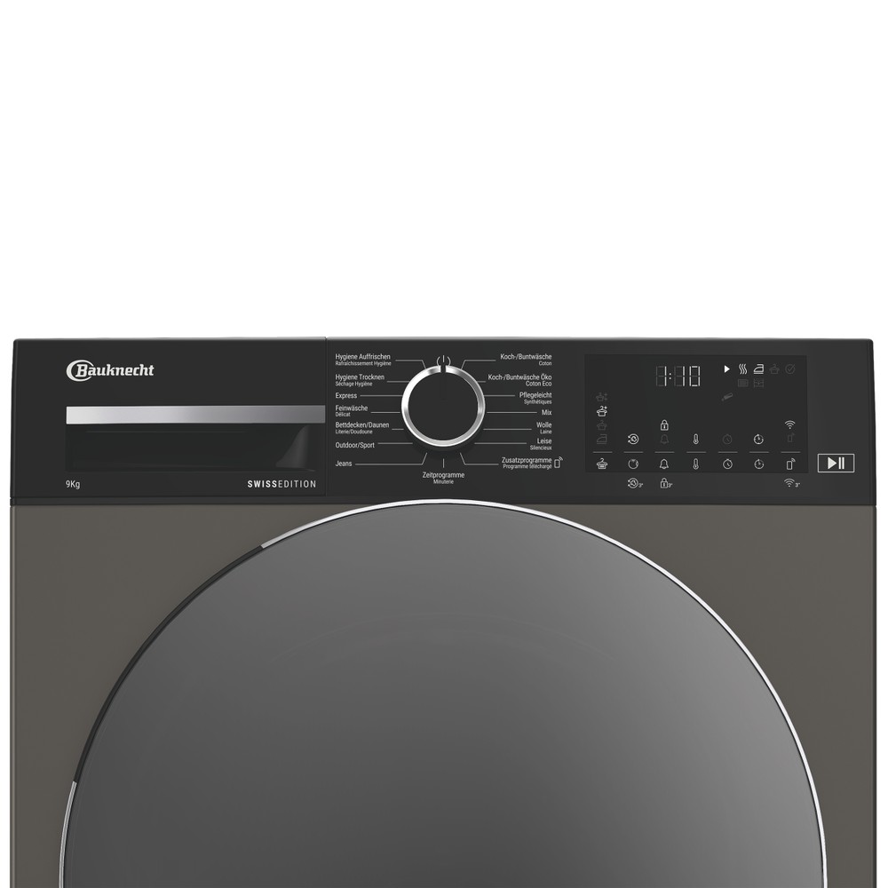 Bauknecht Trockner BKTR8209 Manhattan Grey Control panel