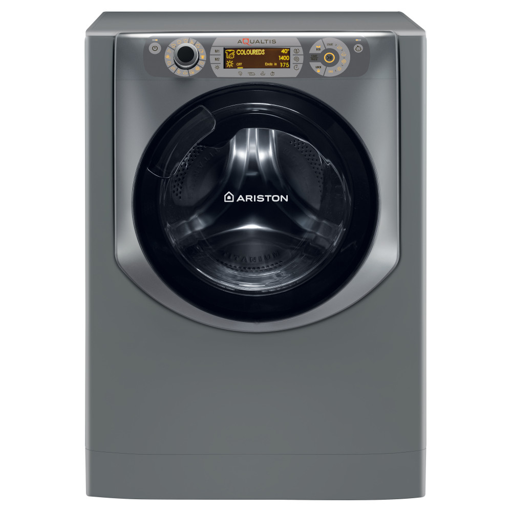 Ariston Washer dryer Free-standing AQD1070D 497X EX Silver Front loader Frontal
