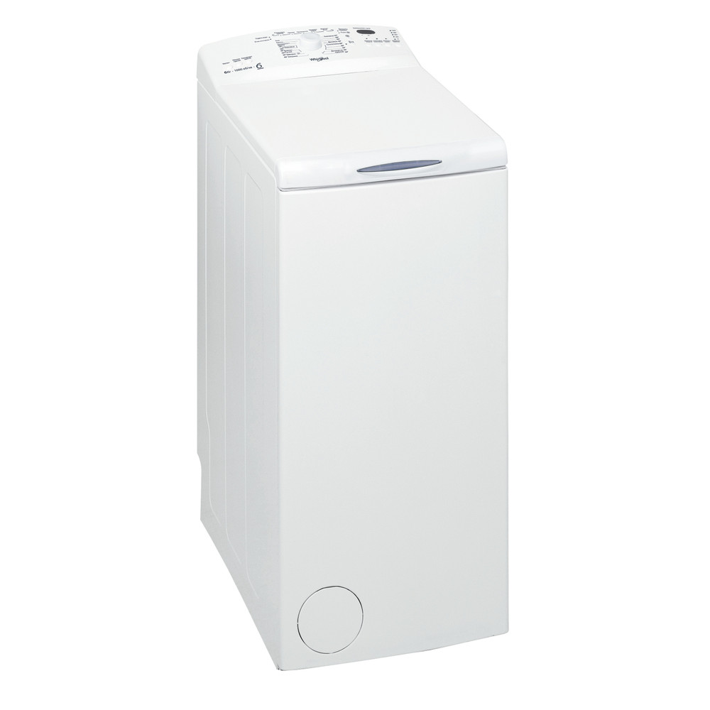 Whirlpool Пральна машина Соло AWE 66710 UA Білий Top loader A+++ Perspective