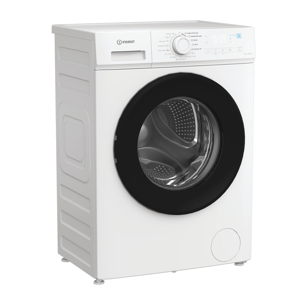 Indesit Πλυντήριο ρούχων Ελεύθερο IMA 762B MY TIME EE Λευκό Front loader A Perspective