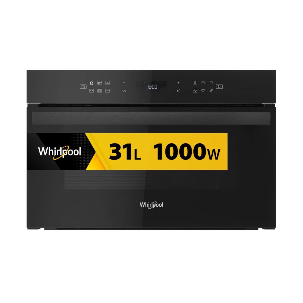 Whirlpool Mikrohullámú sütő Beépíthető AMW 6440 FB Fekete Elektromos 31 Mikrohullám+Grill funkció 1000 Frontal