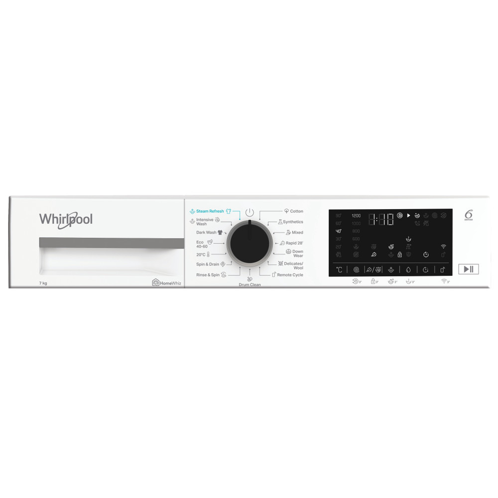 Whirlpool Mosógép Szabadonálló WAM 762WB EE Fehér Elöltöltős N/A Program